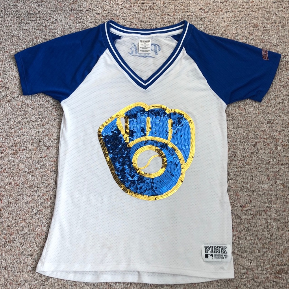 Pink by Victoria’s Secret Brewers Baseball Tee